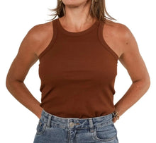 Load image into Gallery viewer, Caffe Ribbed Tank Top